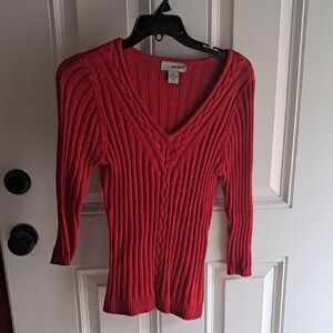 Designers Originals Red Knit Sweater